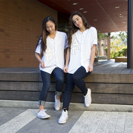 Delta Gamma Big Little Thick Knit Baseball Jerseys