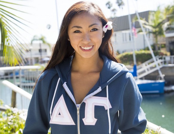 Delta Gamma American Apparel Zip Up Hoodie