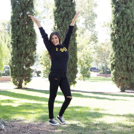 Gamma Phi Beta American Apparel Flex Fleece Crewneck Sweater