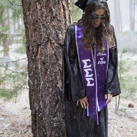 Tri Sigma Graduation Stole