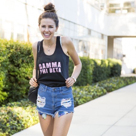 Gamma Phi Beta Floral Print Tank