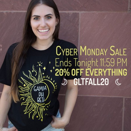 Gamma Phi Beta Sun N moon Unisex Tee