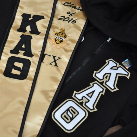 Kappa Alpha Theta Custom Sash and Zip Up Hoodie