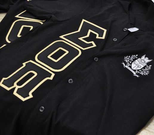 Sigma Omicron Pi Thick Knit Baseball Jersey