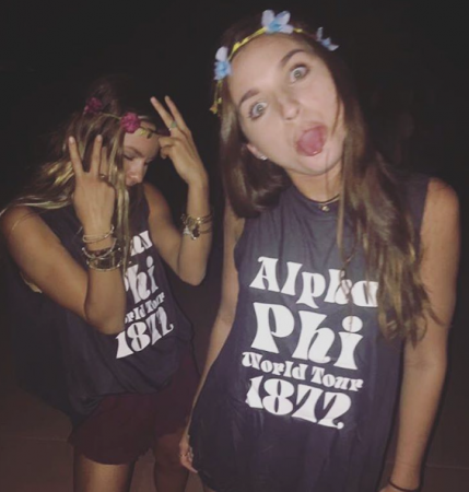 Alpha Phi Custom Printed Shirts