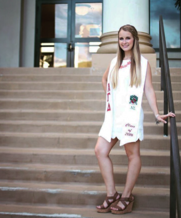 Alpha Gamma Delta Custom Sash