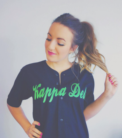Kappa Delta Thick Knit Baseball Jersey